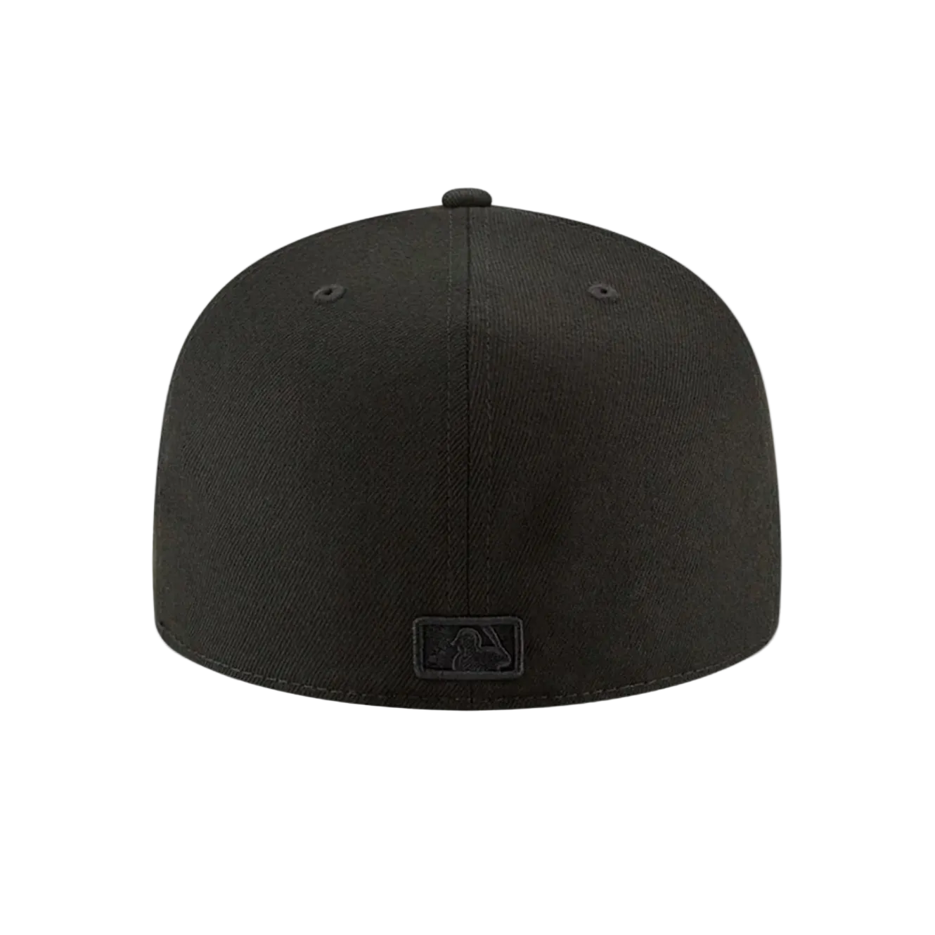 Back View of the New Era Dodgers 2025 World Series Champions Black on Black 59FIFTY Fitted