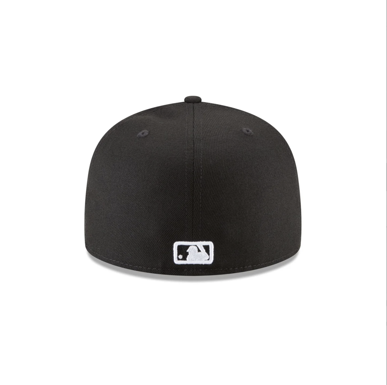 Back View of the New Era Dodgers 2025 World Series Champions Black & White 59FIFTY Fitted