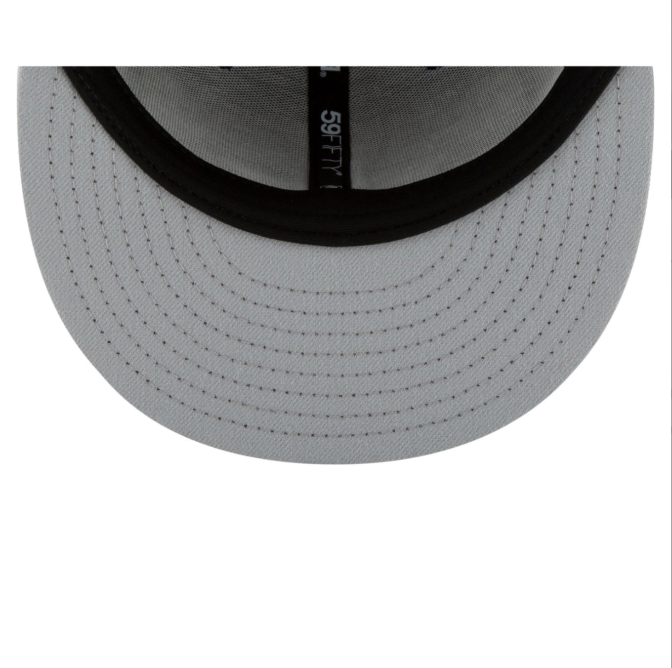 Undervisor View of the New Era Dodgers 2025 World Series Champions Black & White 59FIFTY Fitted