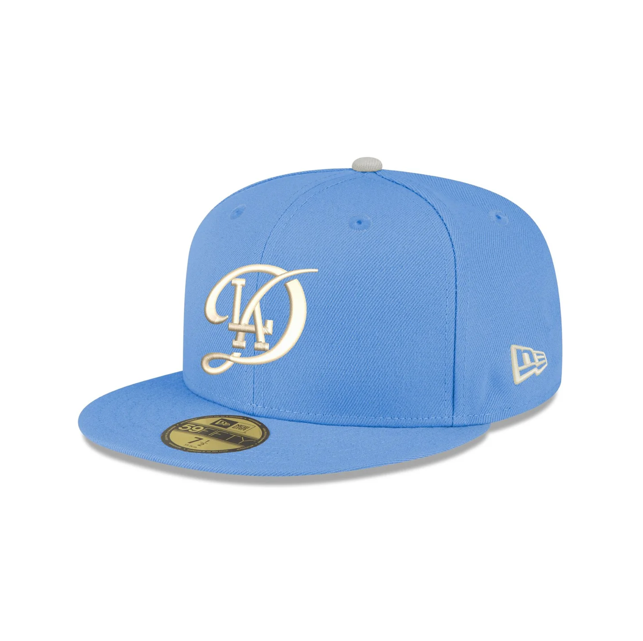 Front Right View of the New Era Dodgers 2025 World Series Champions 59FIFTY Fitted
