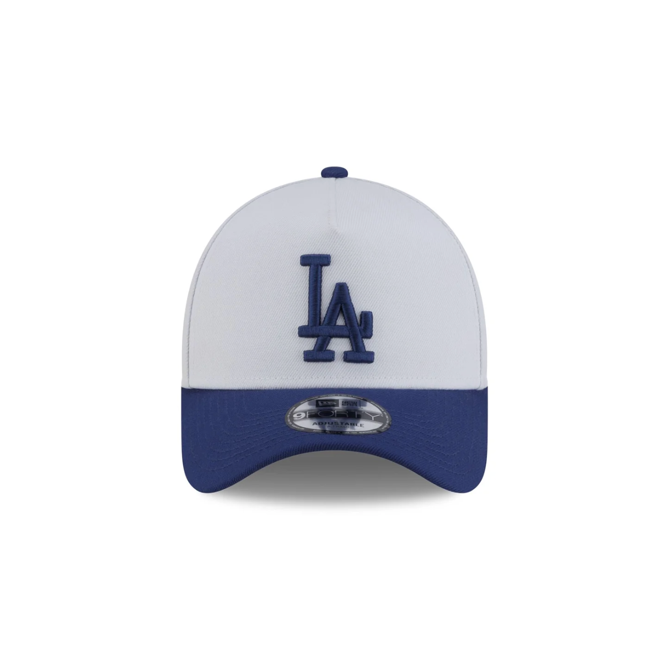Front View of the New Era Dodgers 2025 World Series Champions Trophy 9FORTY A-Frame Snapback