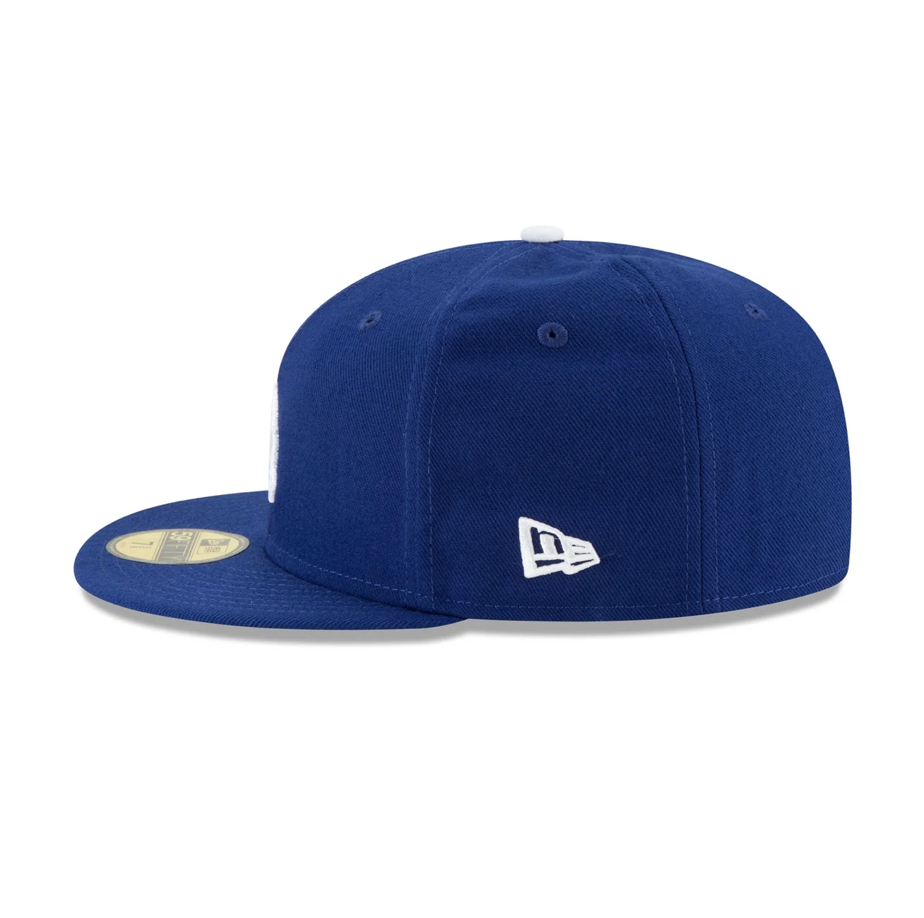 Left Side View of the New Era Dodgers Back-to-Back World Series Champions 59FIFTY Fitted