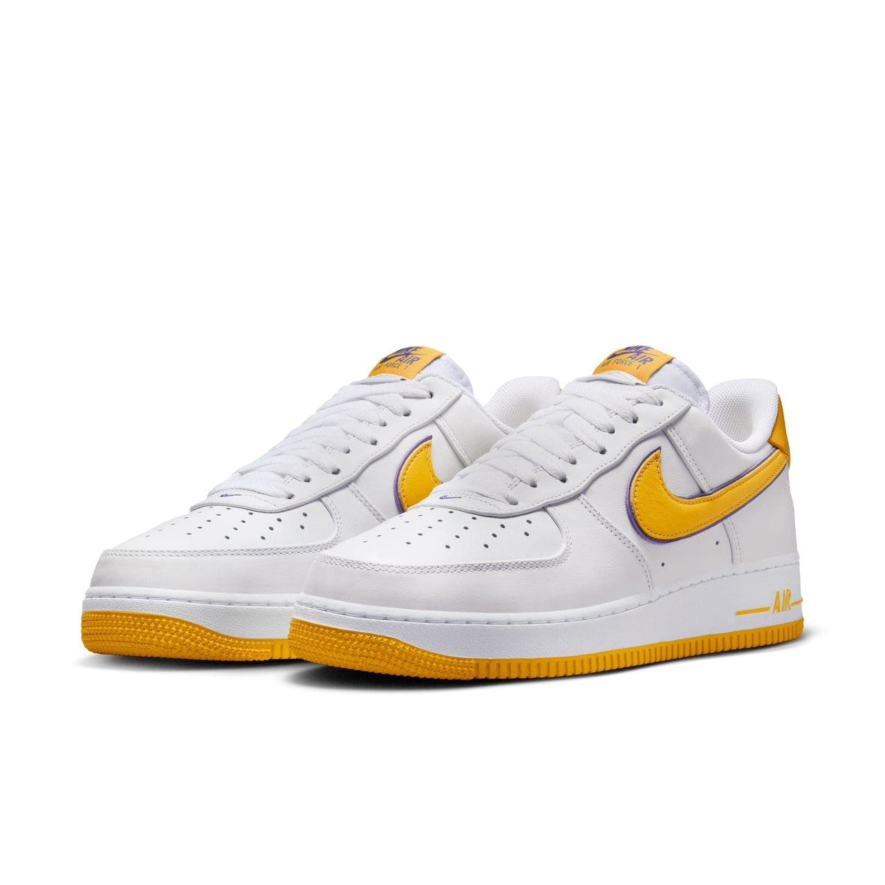 Nike Footwear 14 / WHITE/VARSITY MAIZE-VARSITY PURPLE Kobe Bryant Nike Air Force 1 Low Retro