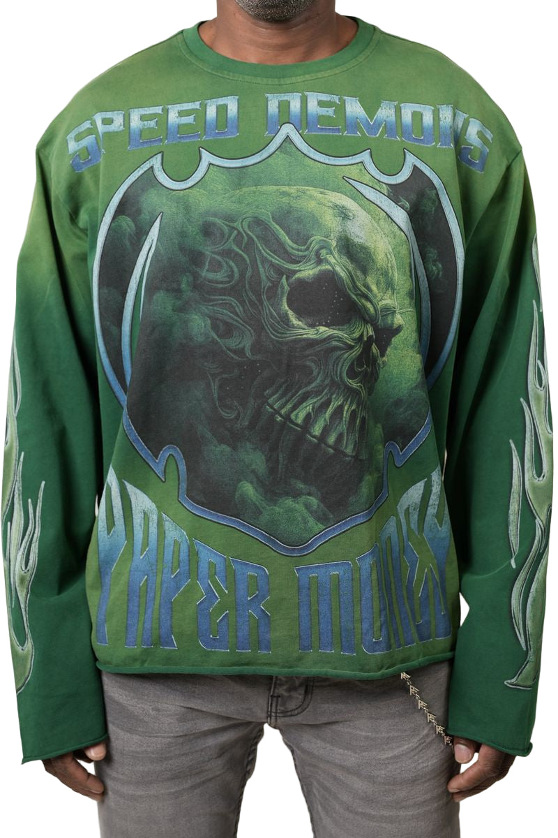 Front View of the Paper Money Speed Demon Tee