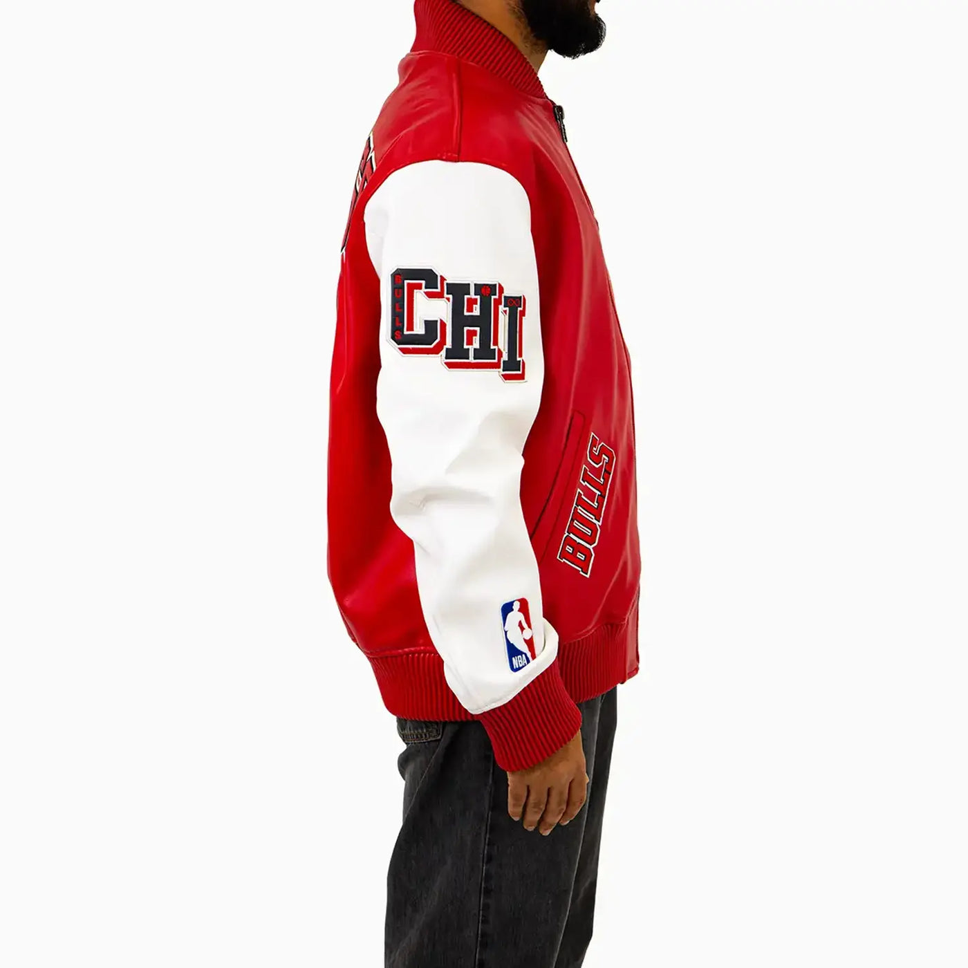 CHICAGO BULLS CITY SIGNATURE M LEATHER VARSITY JACKET-thumbmail-5