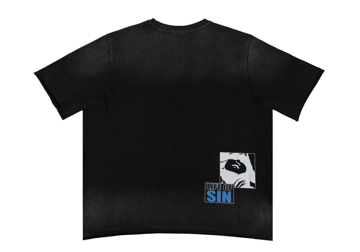 Back View of the Paper Money Life of Sin S/S Tee in Black