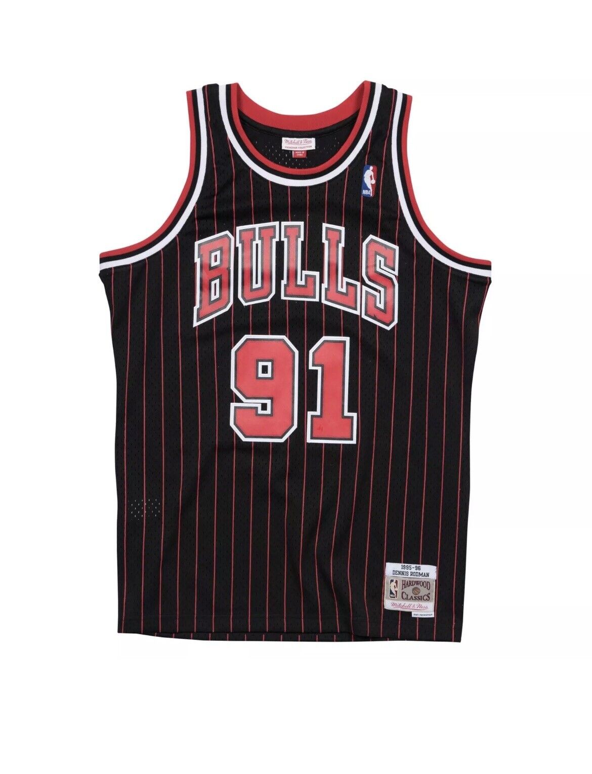 NBA SWINGMAN ALTERNATE JERSEY BULLS 95 DENNIS RODMAN