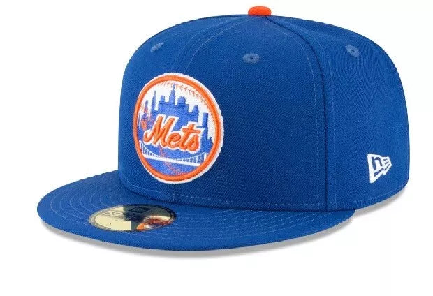 Front Left View of the New Era Mets MLB COOP WOOL 5950 NEYMETCO OTC 1962