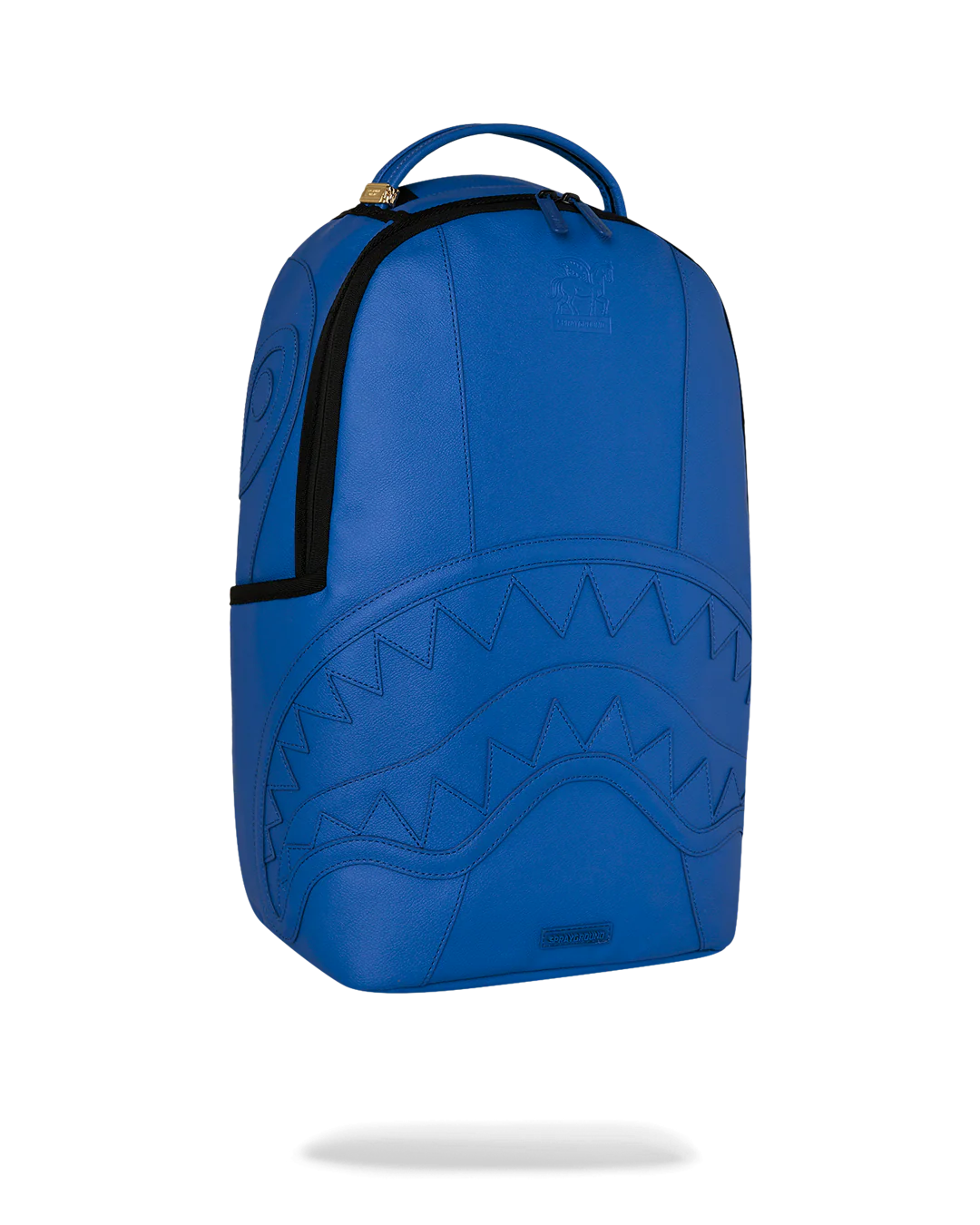 Front Right View of the Sprayground Blue Henny Backpack