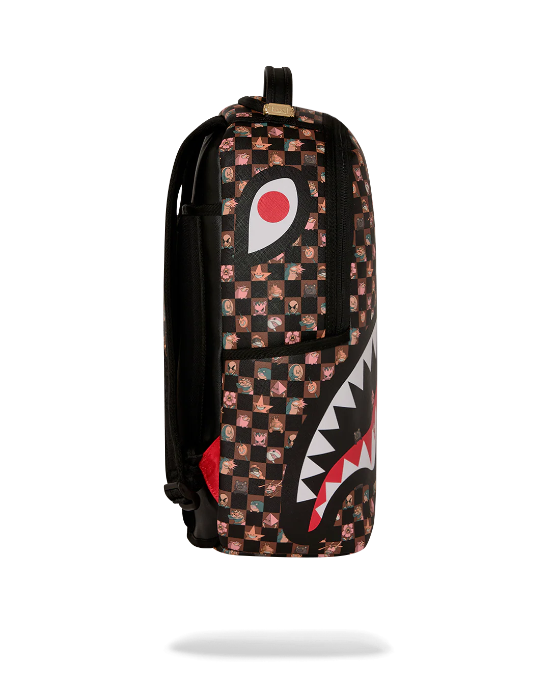 Right Side View of the Sprayground Peeking Characters Remix Backpack