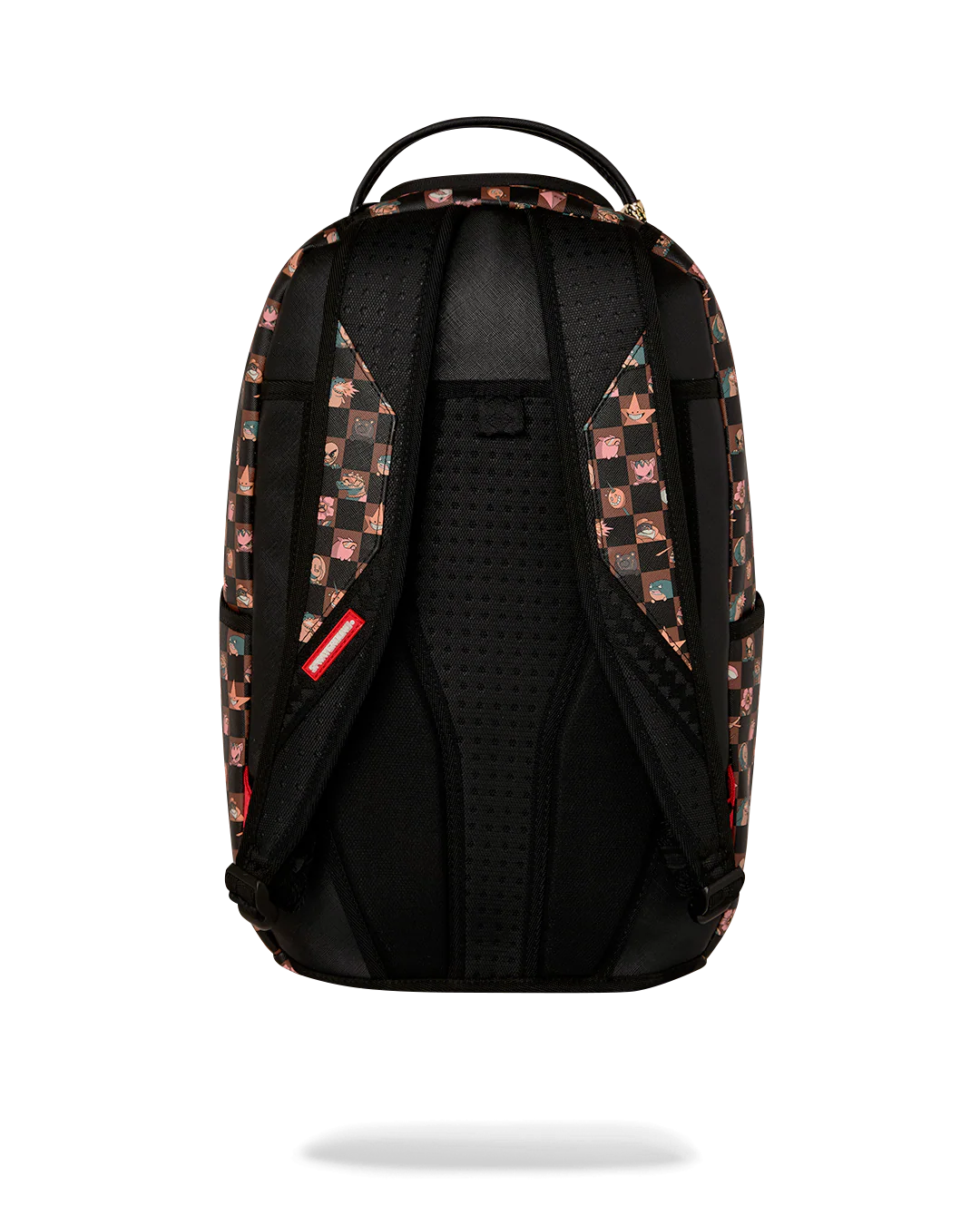 Back Side View of the Sprayground Peeking Characters Remix Backpack