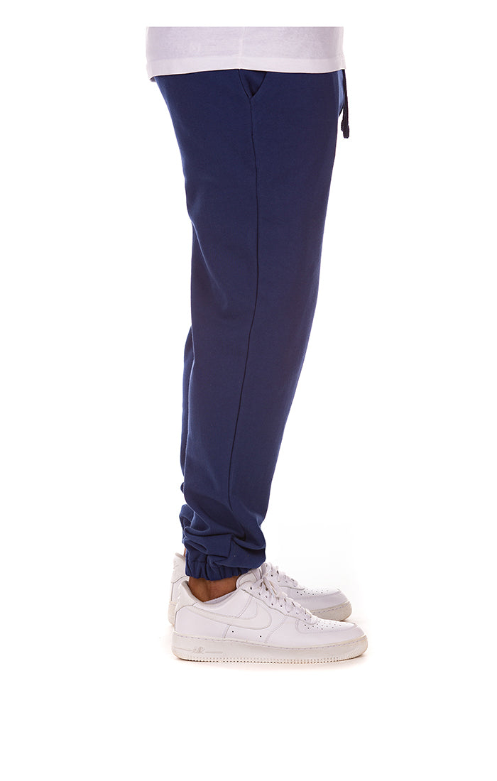 Right View of the Billionaire Boys Club BB Helmet Sweats in blue depths