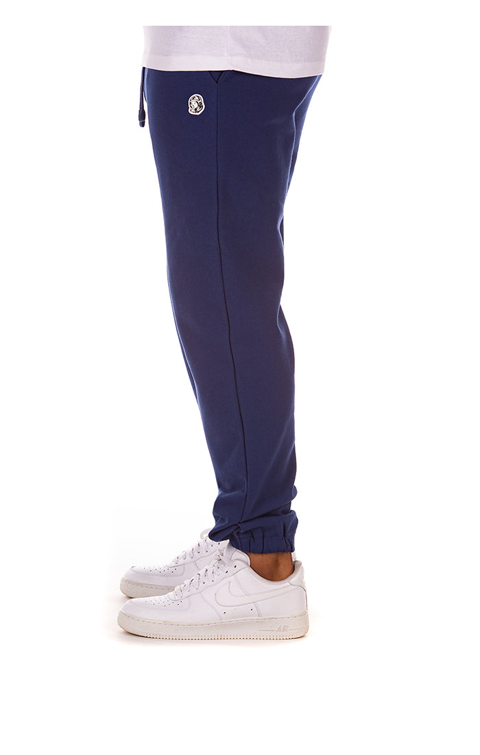 Left View of the Billionaire Boys Club BB Helmet Sweats in blue depths