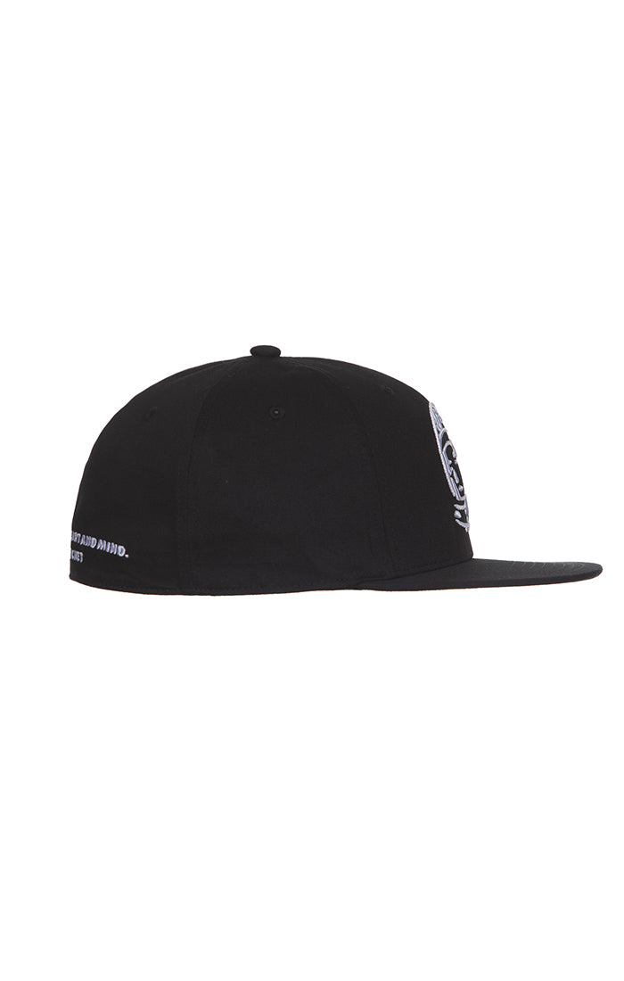 Right View of the Billionaire Boys Club BB Helmet Fitted Hat in Black