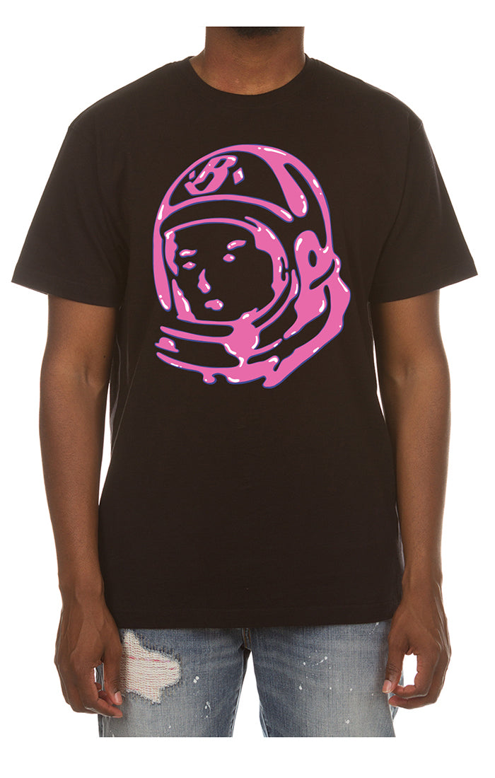 Front View of Billionaire Boys Club Helmet Tee in Black - Men's Streetwear Tees