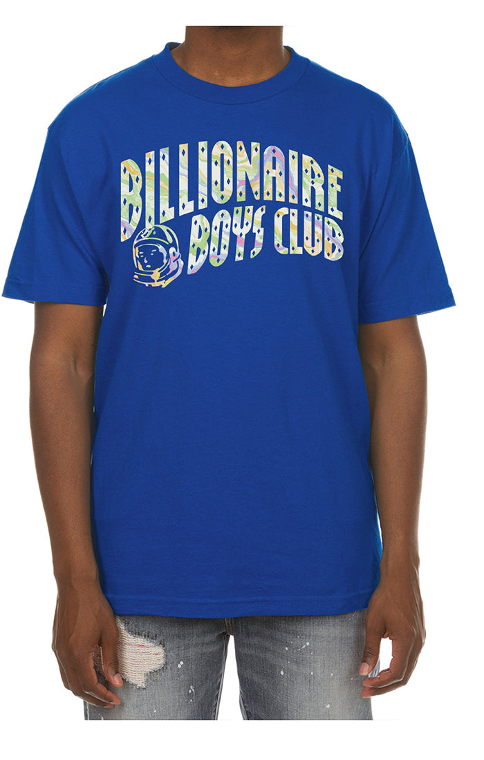 Front View of Billionaire Boys Club Arch Tee in Surf the Web - Men's Streetwear Tees