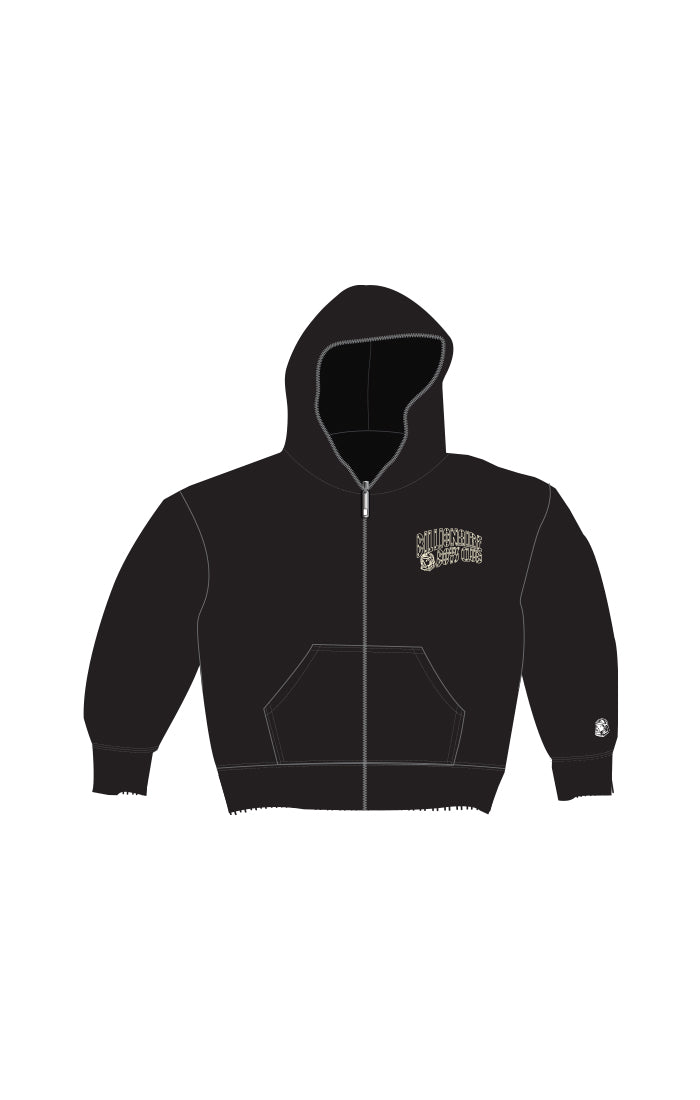 bb small curve zip hoodie