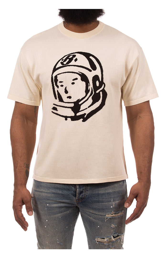 Front View of the Billionaire Boys Club BB Helmet SS Knit in winter white