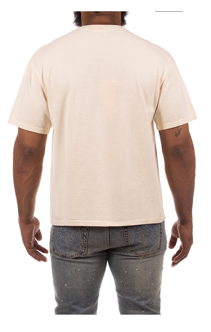 Back View of the Billionaire Boys Club BB Helmet SS Knit in winter white