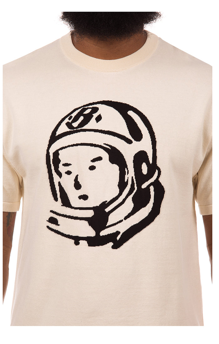 Close-Up View of the Billionaire Boys Club BB Helmet SS Knit in winter white