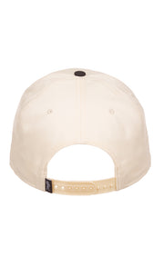 Back View of the Billionaire Boys Club bb two tone snap back hat in white