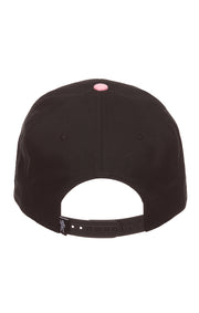 Back Front View of the Billionaire Boys Club bb two tone snap back hat in Black