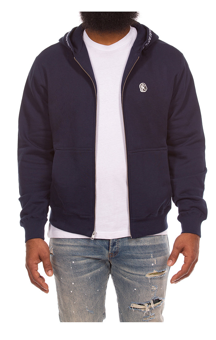 Front View of the Billionaire Boys Club BB Mind Hoodie in Navy Blazer