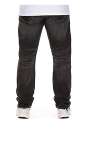 Back View of the Billionaire Boys Club BB Eclipse Jeans (Heart Fit) in black mortar