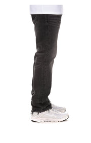 Right Side View of the Billionaire Boys Club BB Eclipse Jeans (Heart Fit) in black mortar