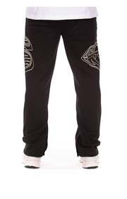 Back View of the Billionaire Boys Club BB Dual Sweatpants in black