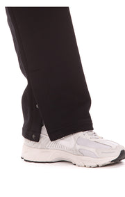 Close-Up View of the snap buttons on the Billionaire Boys Club BB Dual Sweatpants in black