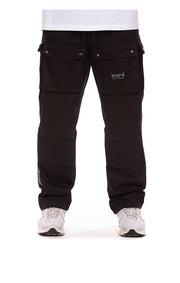Front View of the Billionaire Boys Club BB Hemisphere Cargo Pants in black