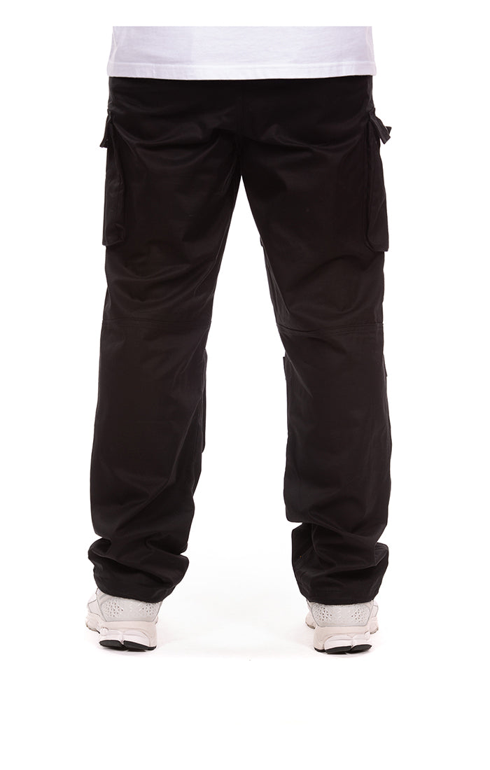 Back View of the Billionaire Boys Club BB Hemisphere Cargo Pants in black