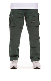 Front View of the Billionaire Boys Club BB Hemisphere Cargo Pants in rain forest