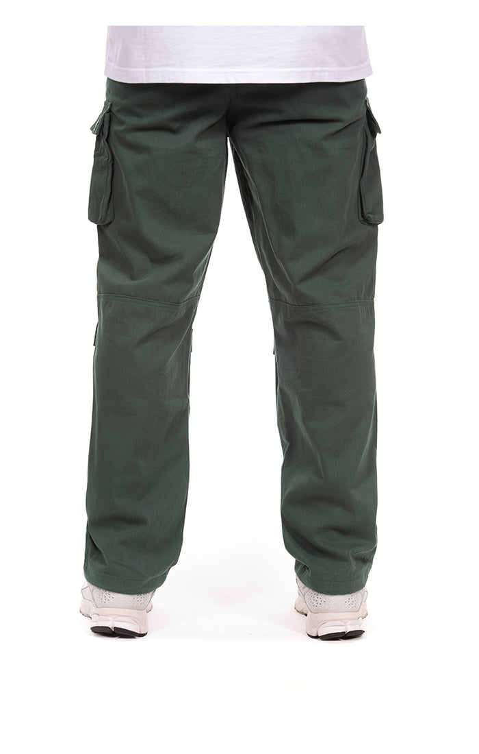 Back View of the Billionaire Boys Club BB Hemisphere Cargo Pants in rain forest