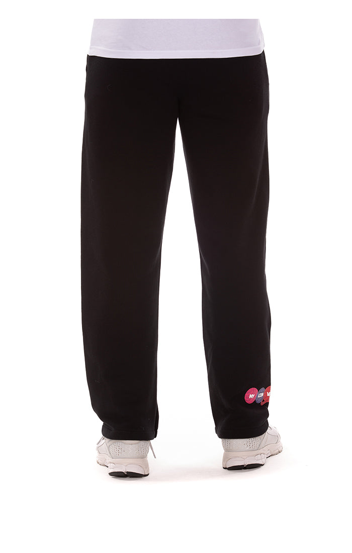 Back View of the Billionaire Boys Club BB Script Sweatpants in black