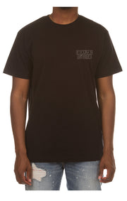Front View of the Billionaire Boys Club BB Mantra SS Tee in black
