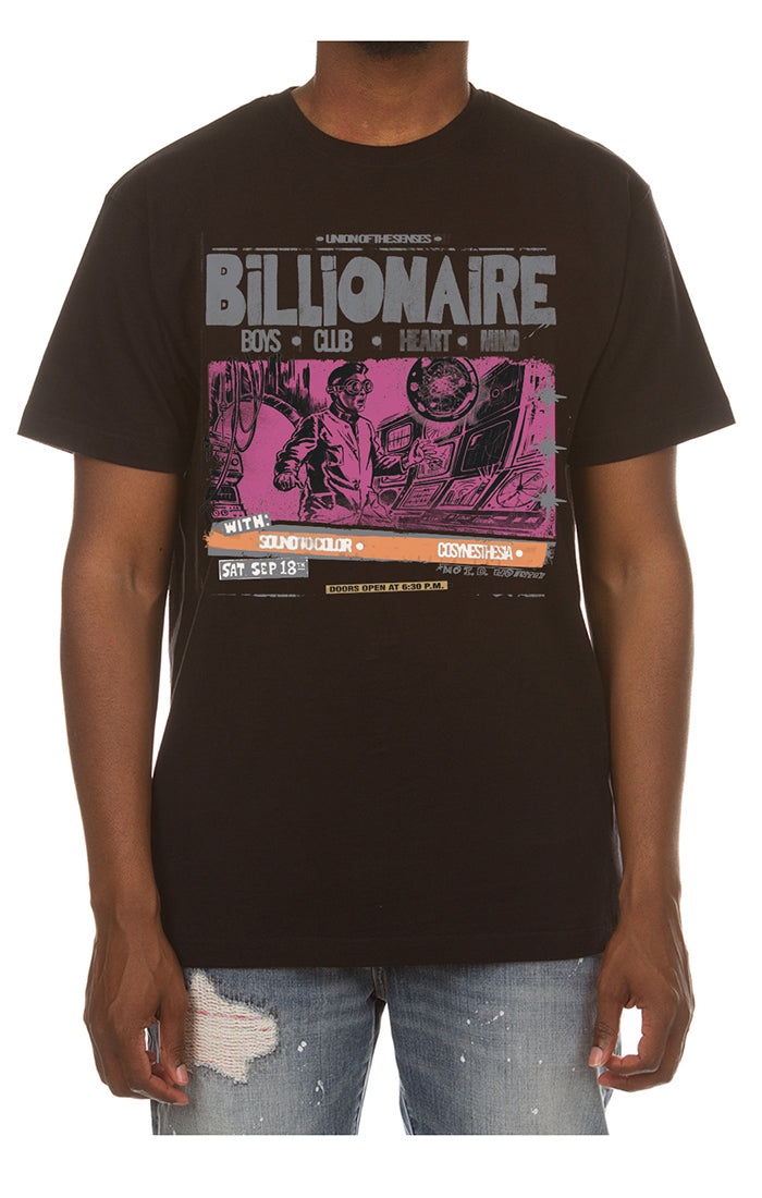 Front View of the Billionaire Boys Club BB Labworks SS Tee in black