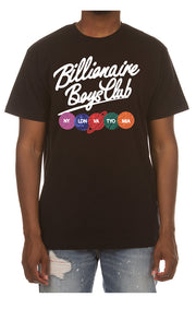 Front View of the Billionaire Boys Club BB Align SS Tee in black