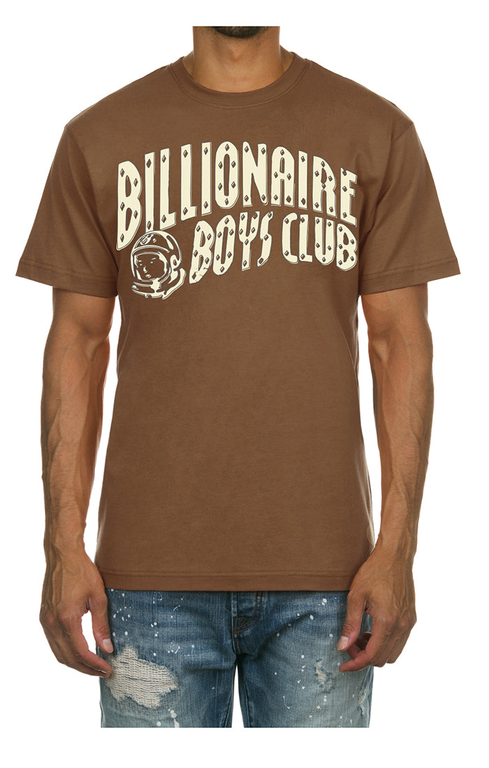 Front View of the Billionaire Boys Club BB Curve SS Tee in Monk's Robe