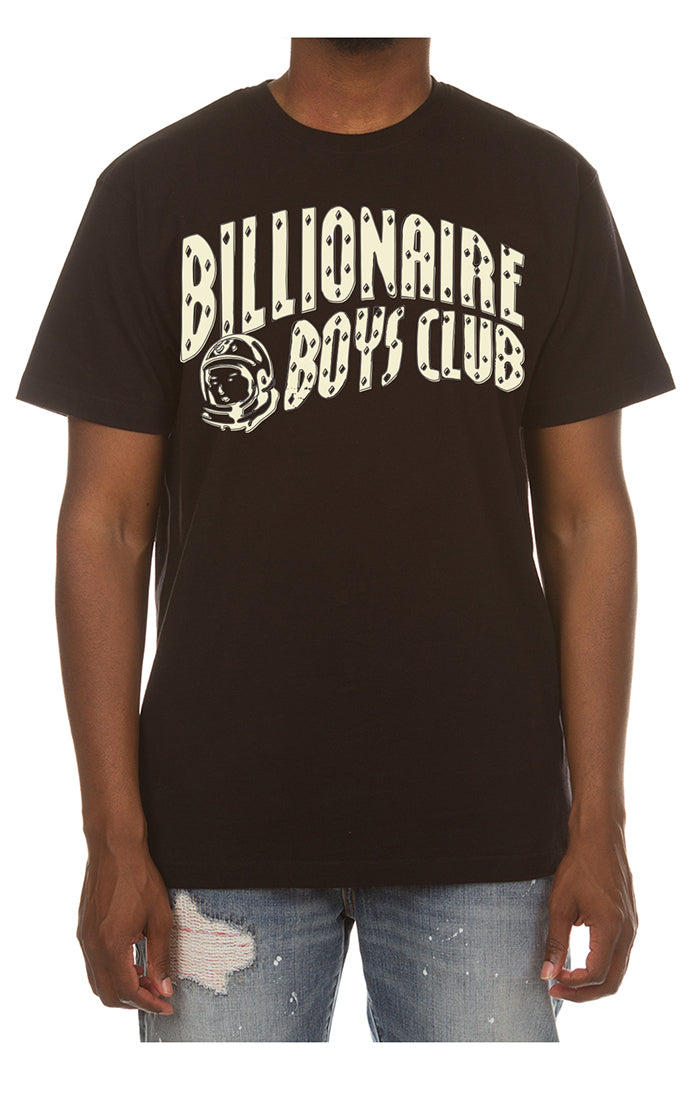 Front View of the Billionaire Boys Club BB Curve SS Tee in black