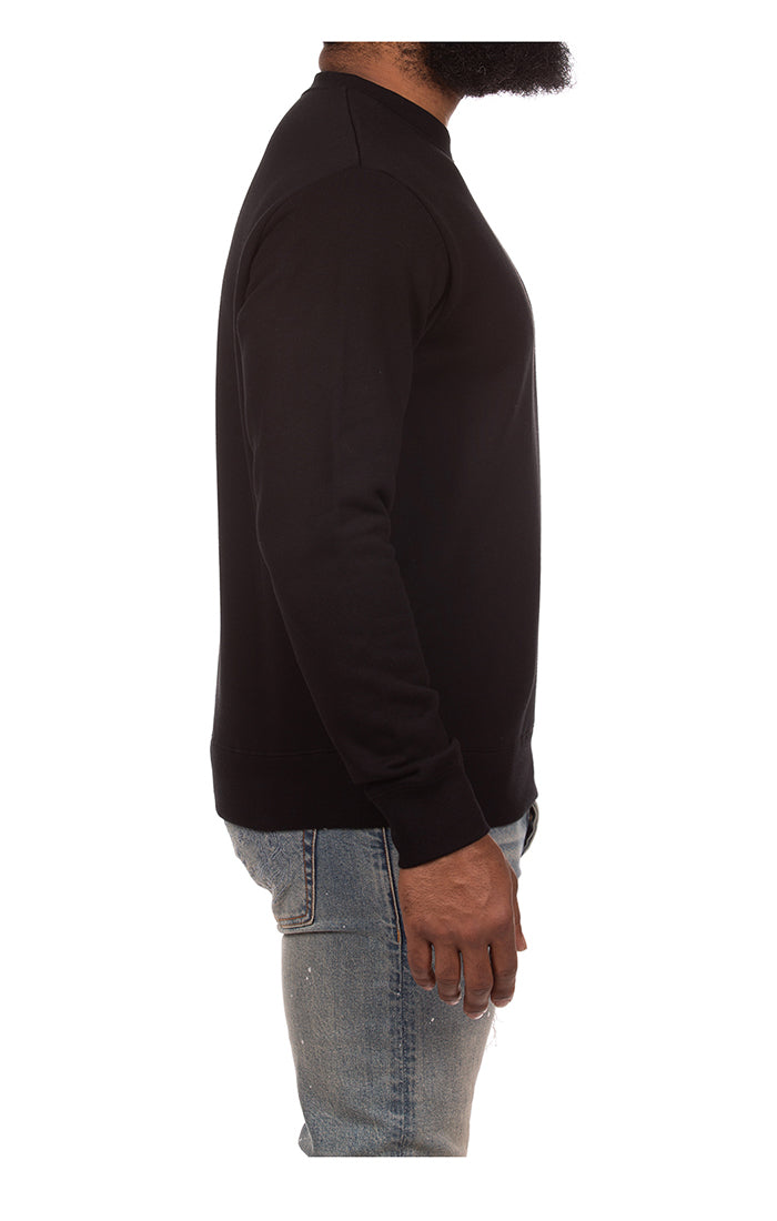 Right View of the Billionaire Boys Club BB Small Script Sweatshirt in black