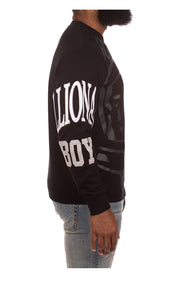 Right Side View of the Billionaire Boys Club BB Big Face Sweatshirt in black