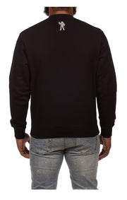Back View of the Billionaire Boys Club BB Jet Pack Sweatshirt in black