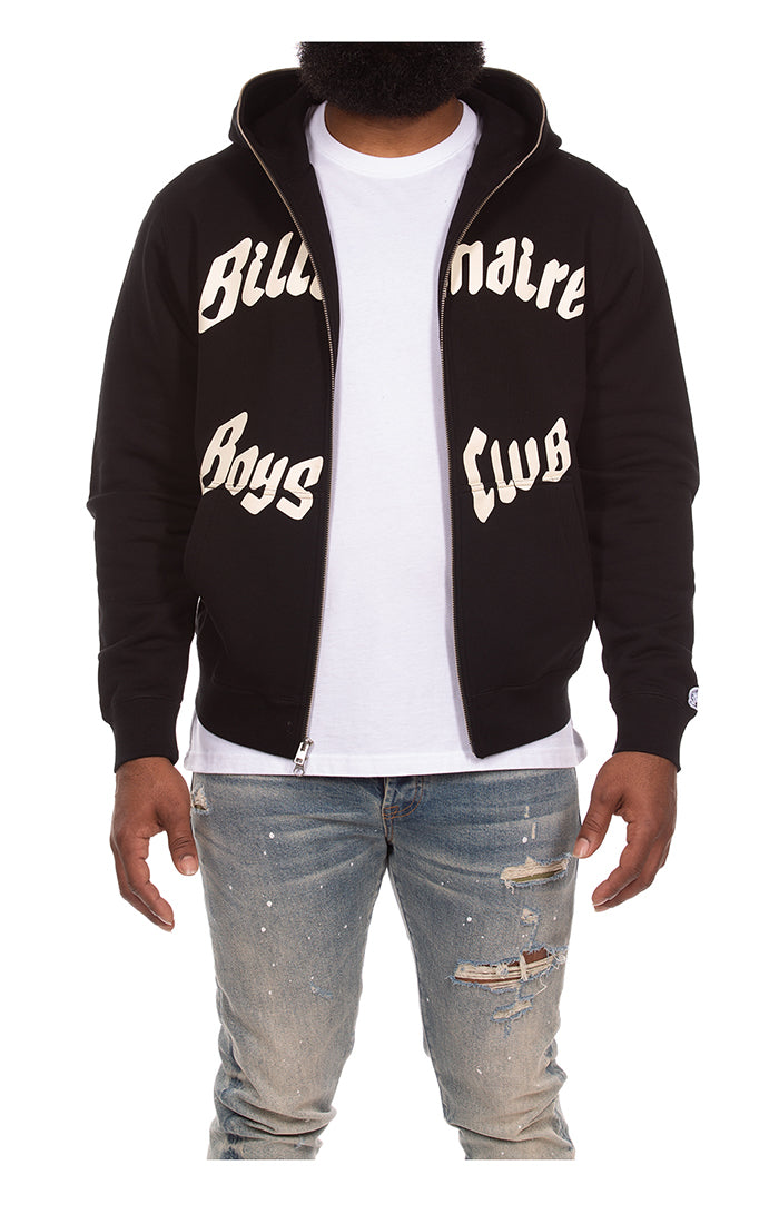 Front View of the Billionaire Boys Club BB Karat Hoodie in black