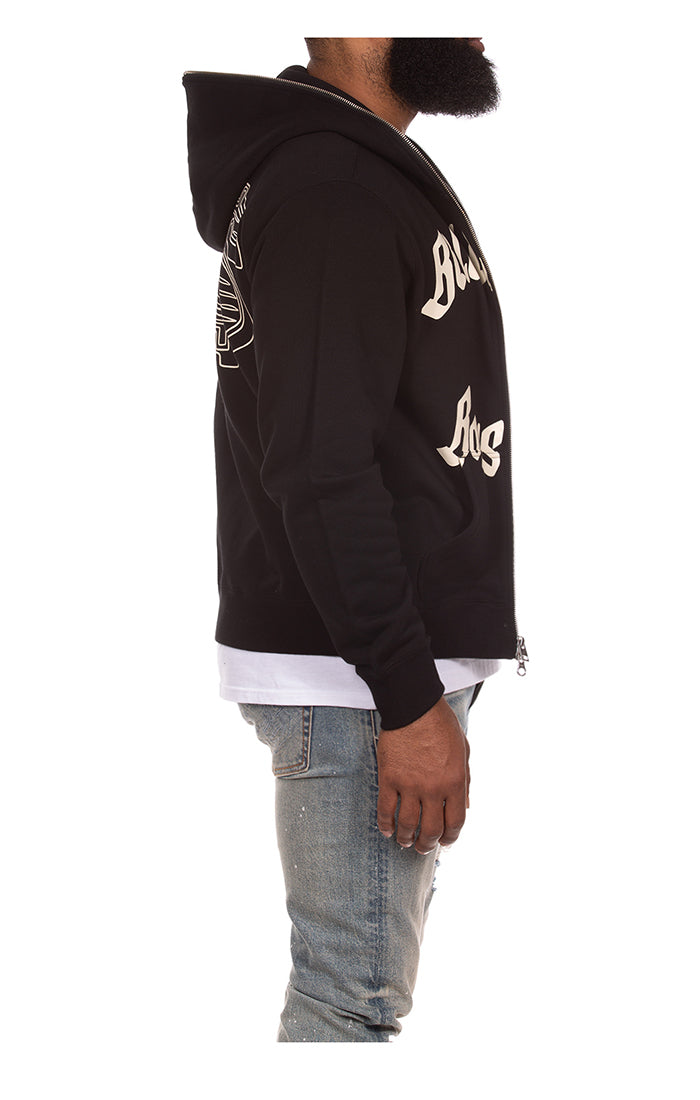 Right Side View of the Billionaire Boys Club BB Karat Hoodie in black