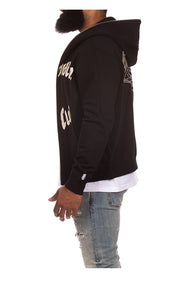 Left Side View of the Billionaire Boys Club BB Karat Hoodie in black