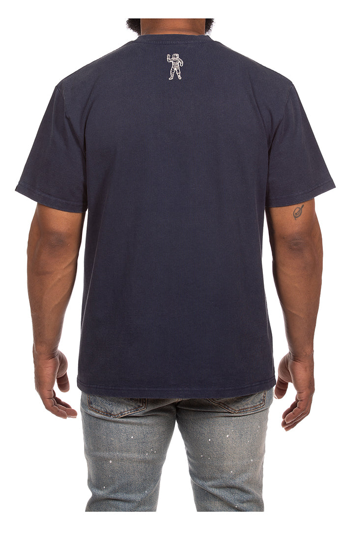 Back View of the Billionaire Boys Club BB Mist SS Knit (Oversized Fit) in Navy Blazer