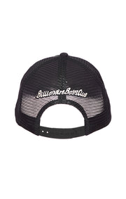 Back View of the  Billionaire Boys Club BB D & S Trucker Hat in Black