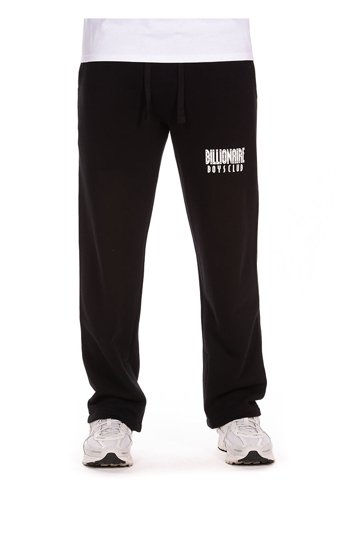 Front View of the Billionaire Boys Club BB Camp Sweatpants (Oversize Fit) in Black